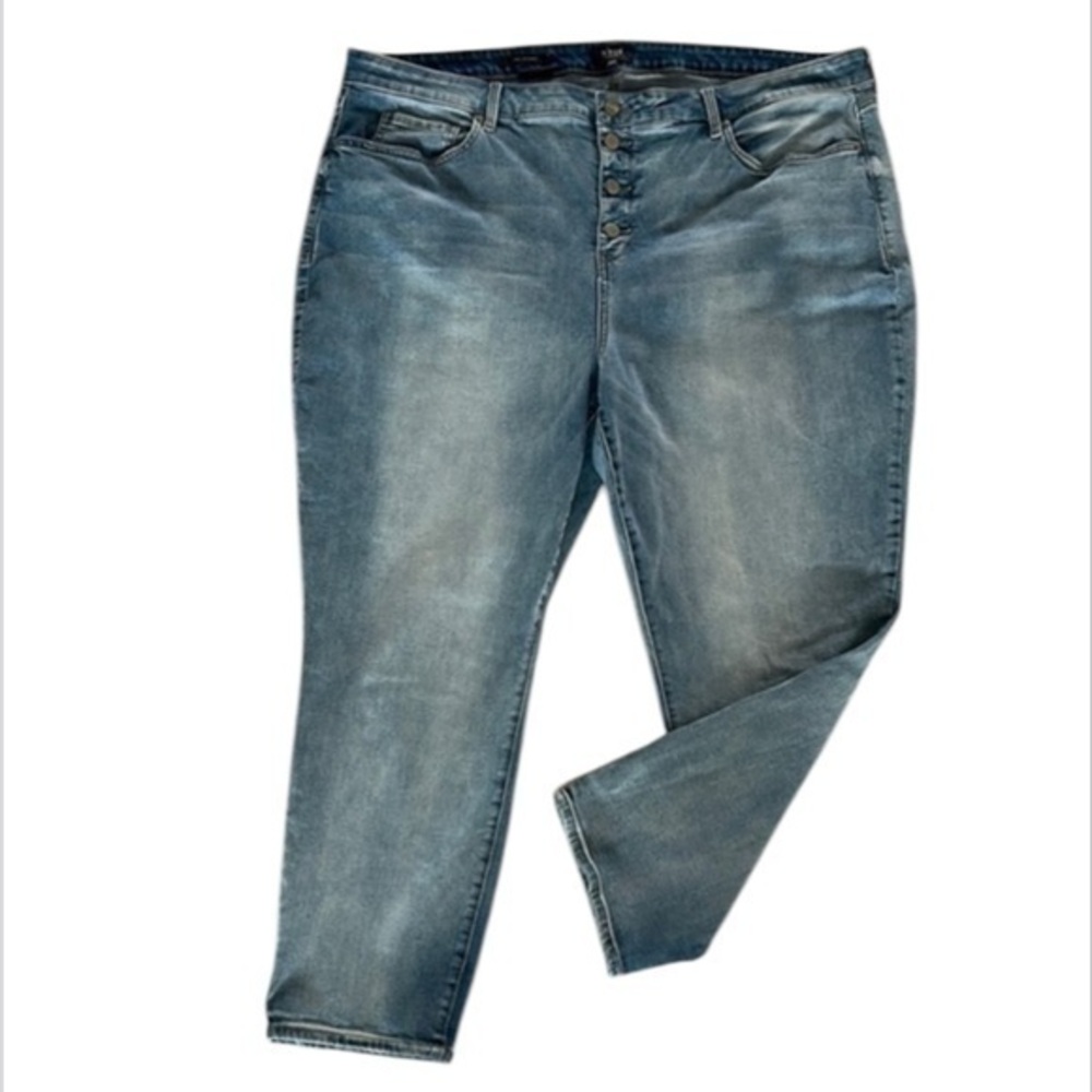 NYDJ Ami Skinny jeans exposed button fly size 24W
